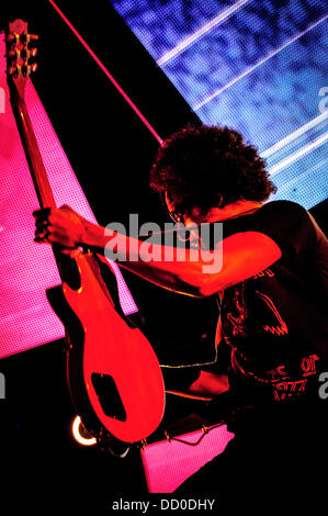 Aug. 20, 2013 - Toronto, Ontario, Canada - Vocalist for American rock band 'Alice In Chains' WILLIAM DUVALL performs at Rockstar Energy Drink Uproar Festival in Toronto. (Credit Image: © Igor Vidyashev/ZUMAPRESS.com) Stock Photo