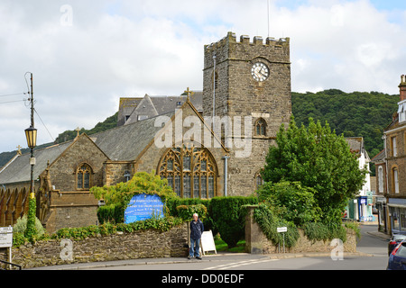 St Mary the Virgin parish church, Church Hill, Lynton, Devon, England, United Kingdom Stock Photo