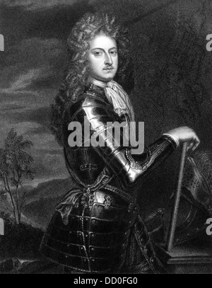 William Cavendish, 1st Duke of Devonshire (1640-1707) on engraving from 1830. English soldier and politician. Stock Photo