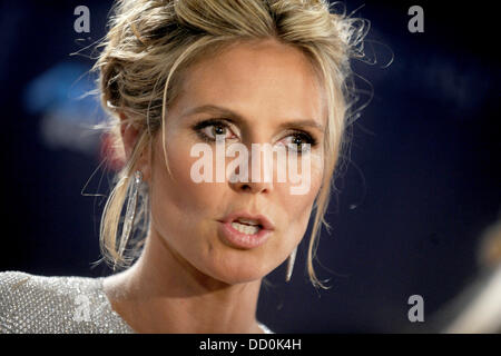 NY, NY, USA. 21st Aug, 2013. Heidi Klum attends the 'America's Got Talent' post show red carpet at Radio City. Music Hall on August 21, 2013 in New York City. Credit:  dpa picture alliance/Alamy Live News Stock Photo