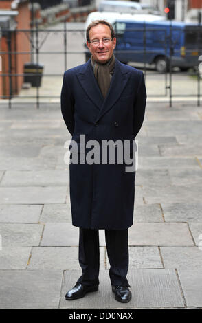 Richard Desmond arrives at the Leveson Inquiry held at the Royal Courts of Justice. London, England - 12.01.12 Stock Photo