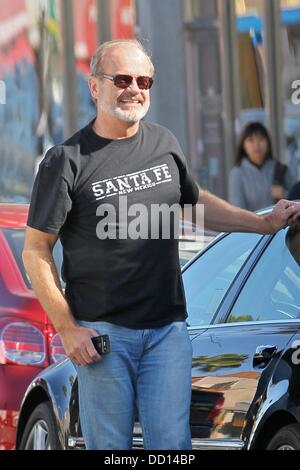 Kelsey Grammer  and his wife out for breakfast in Beverly Hills Los Angeles, California - 17.01.12 Stock Photo