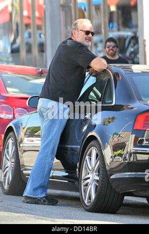 Kelsey Grammer  and his wife out for breakfast in Beverly Hills Los Angeles, California - 17.01.12 Stock Photo