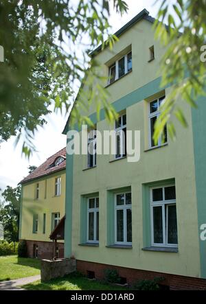 the haus fichtengrund is pictured on today s grounds of the stephanus foundation in templin germany 22 august 2013 angela merkel lived here with her parents with the family name kasner photo patrick