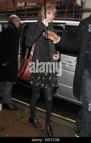 Taylor Swift  out and about in central London London, England - 24.01.12 Stock Photo