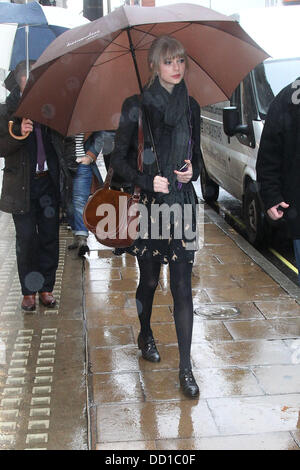 Taylor Swift  out and about in central London London, England - 24.01.12 Stock Photo