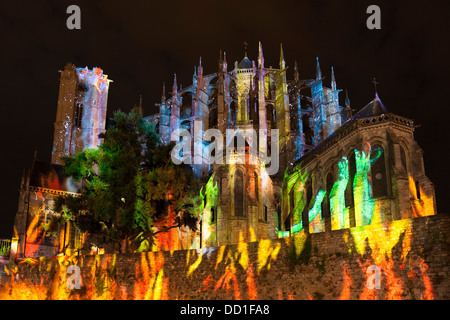 'Night of the Chimeras', Le Mans, Sarthe, Pays de la Loire, France. Stock Photo