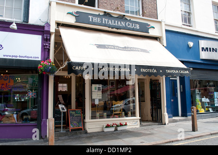 Italian Club cafe, Trendy Bold Street, Liverpool, UK Stock Photo