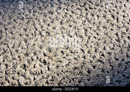 background of rough and textured granite tile on the floor Stock Photo
