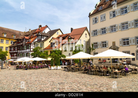 Old town in Meersburg, Bodensee, Germany Stock Photo