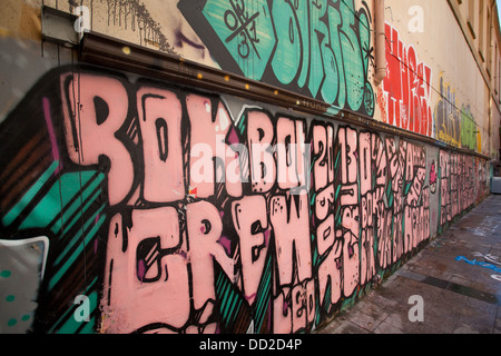 Street Art writings and Graffiti in Istanbul, Turkey. Stock Photo