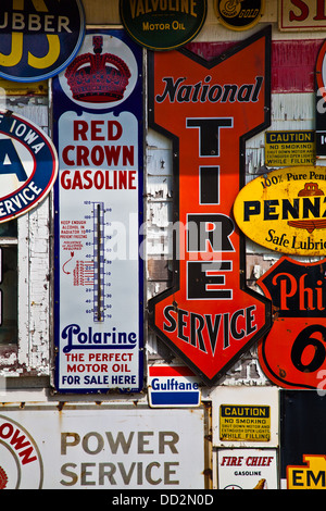 Antique Gas Station Signs Stock Photo: 37983565 - Alamy