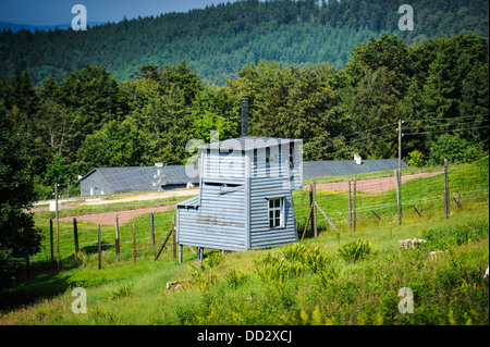 Watch tower at the Natzweiler-Struthof German concentration camp - Alsace France Stock Photo