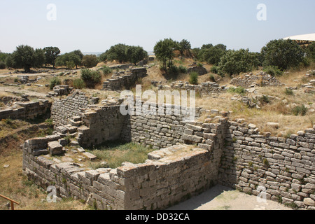 The ruins of ancient Troy Stock Photo