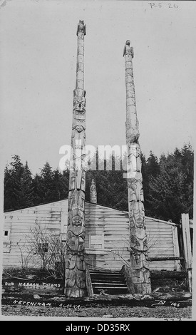 The totem poles of Old Kasaan in Alaska are rich in cultural ...