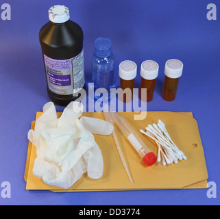 Crime scene evidence collection kit Stock Photo, Royalty Free Image ...