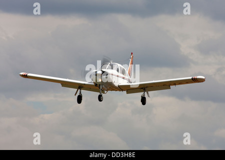 Piper PA-28R-200 Cherokee Arrow G-AYAC taking-off from Breighton Airfield Stock Photo