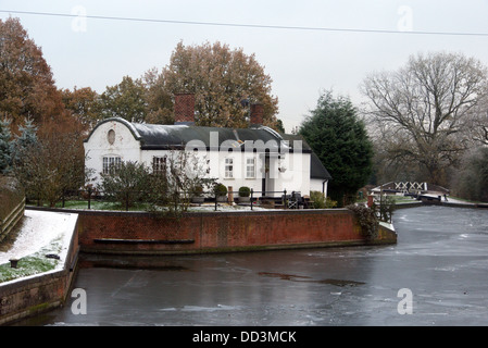 Lapworth, junction between Grand Union and Birmingham to Stratford Upon Avon canals, Warwickshire, UK Stock Photo