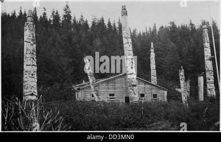 The totem poles of Old Kasaan in Alaska are rich in cultural ...