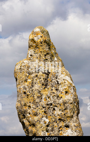 The Rollright Stones. The King Stone, Warwickshire , England. Stock Photo