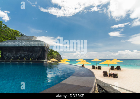 Swimming pool in resort, Boracay Stock Photo