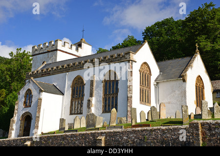 15th-century Church of All Saints, Selworthy, Somerset, England, United Kingdom Stock Photo