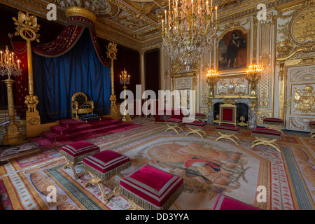 The Throne Room in Château de Fontainebleau, Seine-et-Marne, Île-de-France  region of France Stock Photo - Alamy