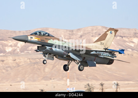 Israeli Air Force (IAF) F-16C (Barak) Fighter jet in flight Stock Photo