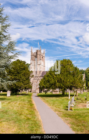 The Parish Church of St. James in Avebury , Wiltshire , England , Britain , Uk Stock Photo