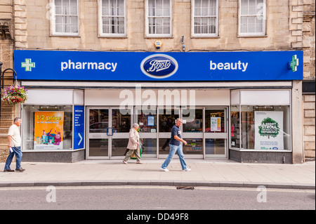 The Boots Shop store in Warminster in Wiltshire , England , Britain , Uk Stock Photo