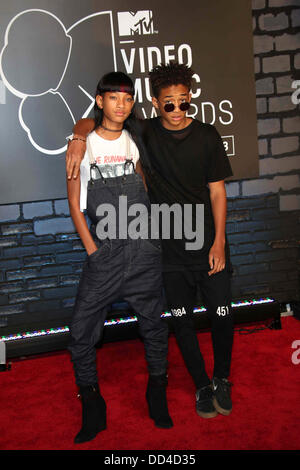 Jaden Smith and Willow Smith 2012 Kids Choice Awards held at Galen Center -  Arrivals Los Angeles California - 31.03.12 Stock Photo - Alamy