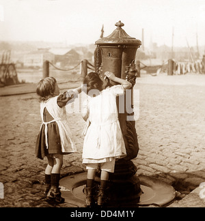 Plymouth Docks Water Fountain Victorian period Stock Photo