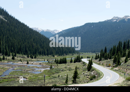 Independence Pass south of Aspen, Colorado. Stock Photo