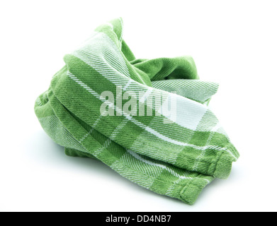 dirty kitchen cloth isolated on white background Stock Photo