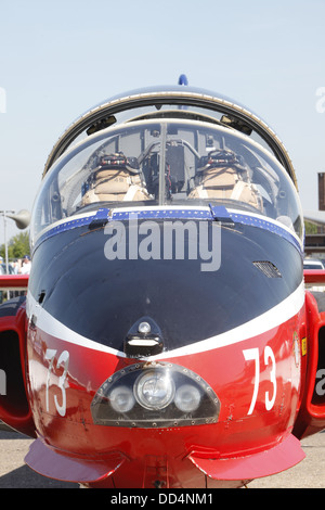 Ex-RAF Jet Provost two seat training aircraft at an air display Stock Photo