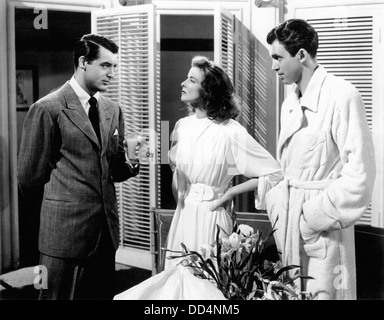 THE PHILADELPHIA STORY - Cary Grant, Katharine Hepburn, James Stewart - MGM 1940 - Directed by George Cukor Stock Photo