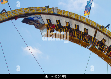 Amusement park ride at the Indiana state fair. IN, USA Stock Photo