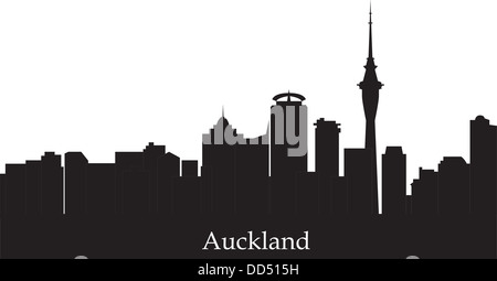 aukland skyline new sealand Stock Photo