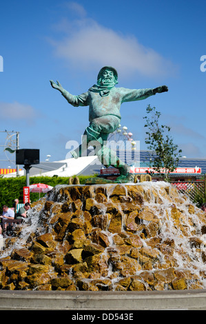 Jolly Fisherman Statue and Fountain.Skegness,Lincolnshire. Stock Photo
