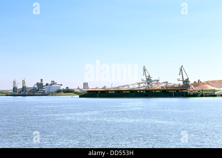 Oil terminal in the Dutch port. The Netherlands Stock Photo