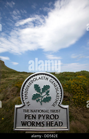 Worms Head, Wales, UK - The National Trust Stock Photo