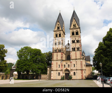 The Basilica of St. Castor is the oldest church in Koblenz in the German state of Rhineland Palatinate. Stock Photo