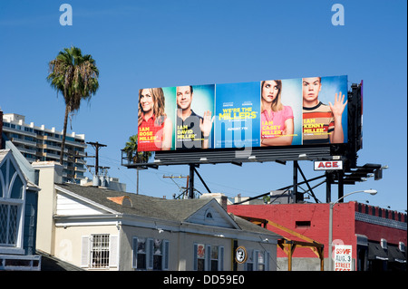 Billboard for the movie We're The Millers on the Sunset Strip in Hollywood, California, USA Stock Photo