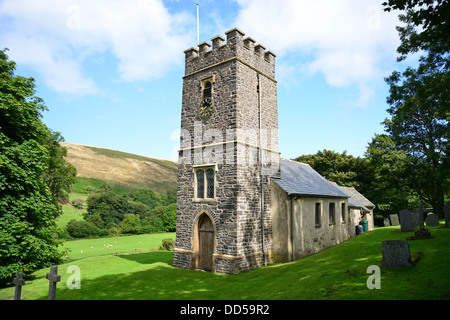 St Mary's Church (site of fictional wedding of Lorna Doone), Oare, Exmoor National Park, Somerset, England, United Kingdom Stock Photo