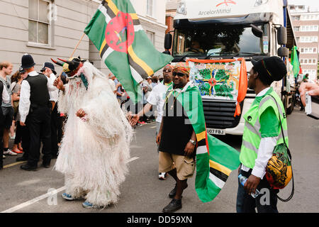 London, UK. 26th Aug, 2013. Participants of the 2013 Notting Hill Carnival on the 26th of August in London, UK. Credit:  Tom Arne Hanslien/Alamy Live News Stock Photo