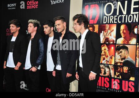 New York, NY. 26th Aug, 2013. at arrivals for ONE DIRECTION: THIS IS US Premiere, The Ziegfeld Theatre, New York, NY August 26, 2013. Credit:  Gregorio T. Binuya/Everett Collection/Alamy Live News Stock Photo