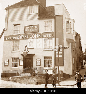 A Temperance Hotel Victorian period Stock Photo