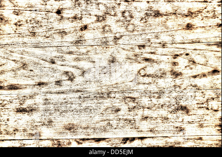 White Vintage Wood Background - old distressed grainy wooden plank. Stock Photo