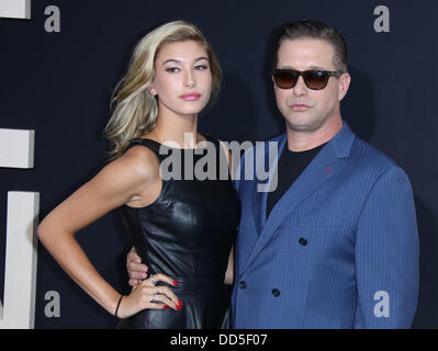 New York, USA. 26th Aug, 2013. US actor Stephen Baldwin and his daughter Hailey Rhode Baldwin attend the premiere of the movie 'One Direction: This Is Us' at Ziegfeld Theatre in Manhattan, New York, USA, on 26 August 2013. Photo: Hubert Boesl/dpa Credit:  dpa picture alliance/Alamy Live News Stock Photo