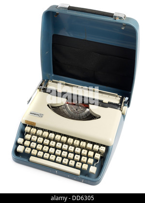 Typewriter cut out isolated on white background Stock Photo
